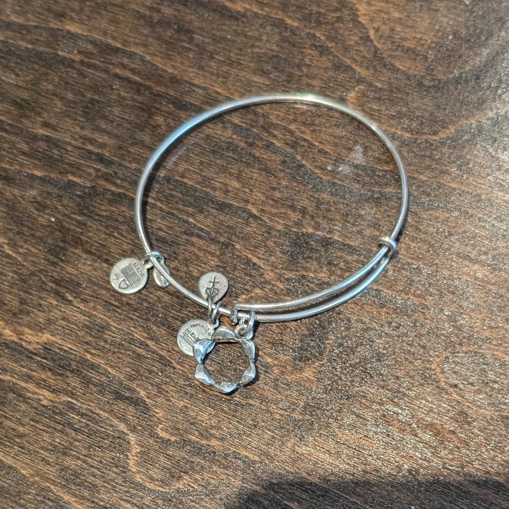 Alex and Ani Crown Silver Bracelet